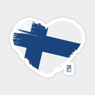 I love my country. I love Finland. I am a patriot. In my heart, there is always the flag of Finland. Magnet