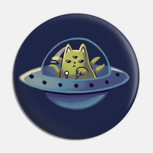 Cats in Space Alien // Universe, Kittens, Feline Pin