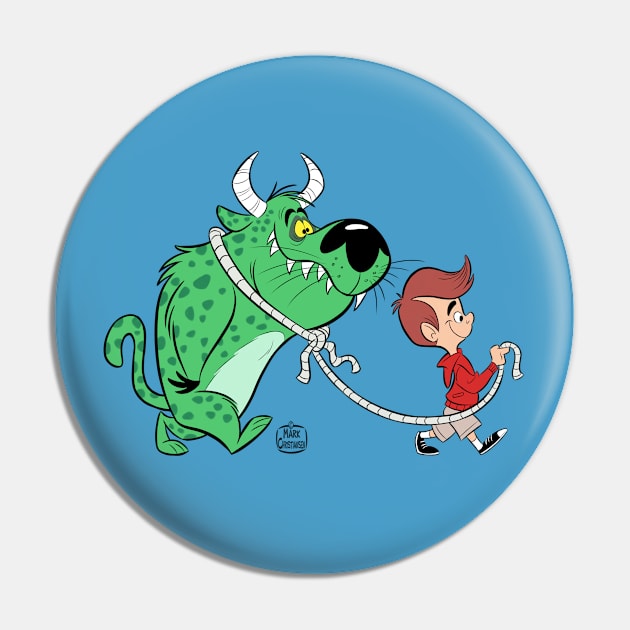 Pet Monster Pin by markscartoonart62