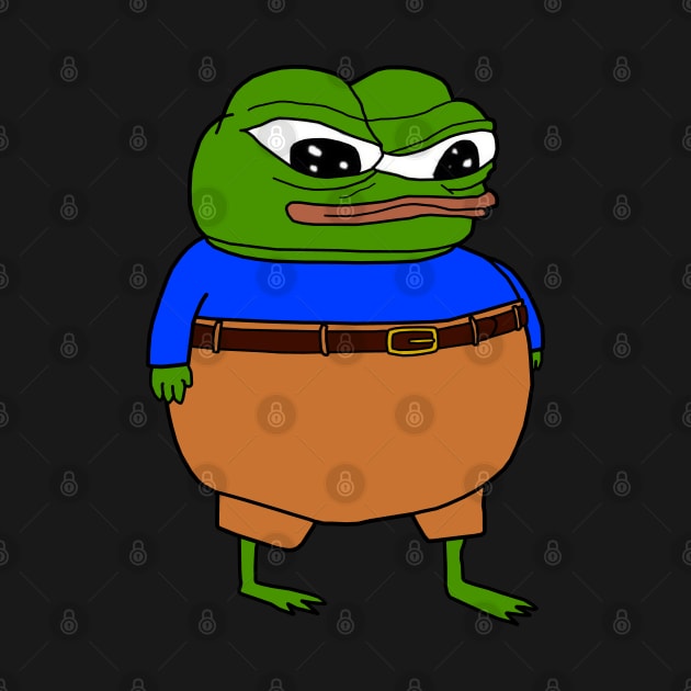 Apu High Waisted Pants Pepe by Lean Mean Meme Machine