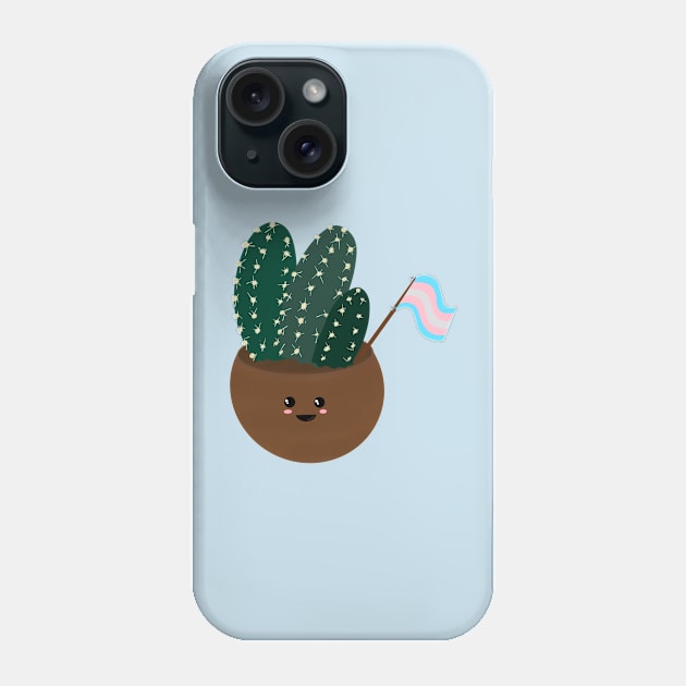 Happy Trans Pride Cactus Phone Case by hannahjgb