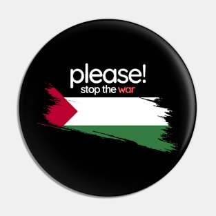 Please stop the war Pin