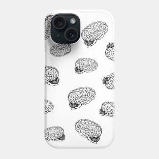 human brain collage Phone Case