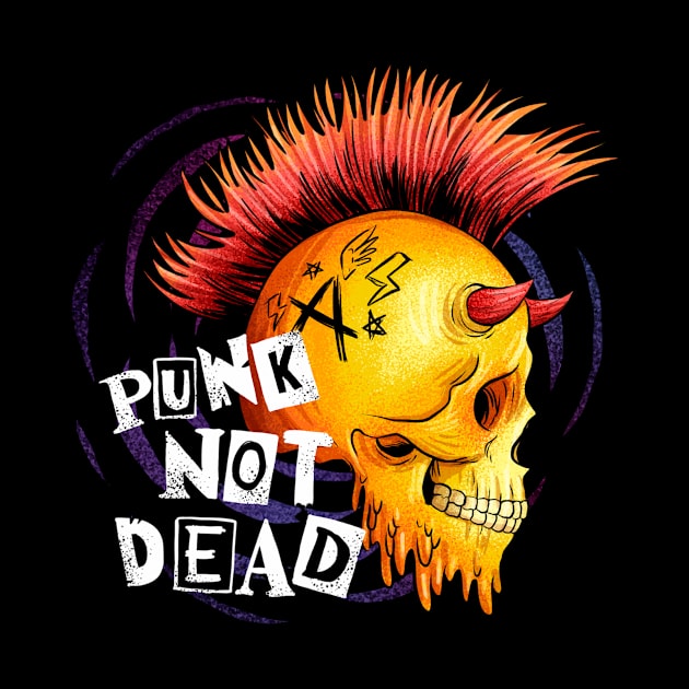 hand drawn punk rock illustration by snoddyshop