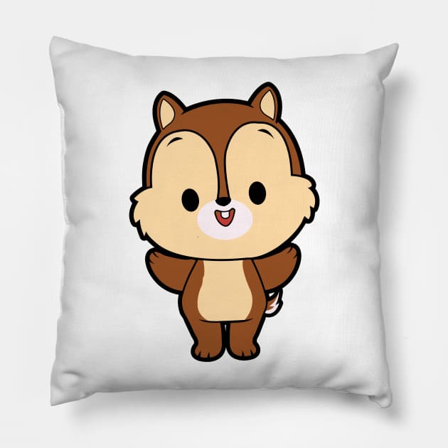 Chip Chibi Pillow by untitleddada