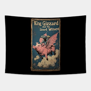 King Gizzard Flying Pig Shirt Tapestry