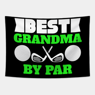 Best Grandma by Par Novelty Golf Tapestry