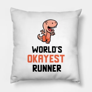 World's Okayest Runner Pillow