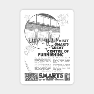 Smart Brothers - Smarts Furnishing - 1929 vintage advert Magnet