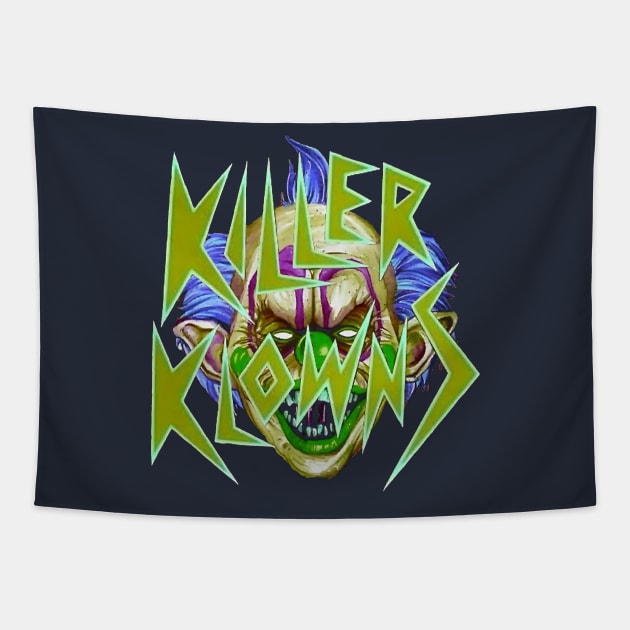 Killer Klowns From Outer Space Eerie Tapestry by RianSanto