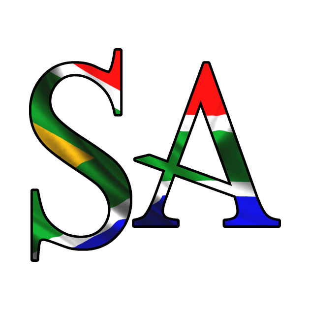 South Africa  flag SA by Monstershirts