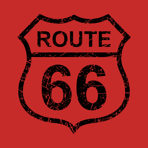 Vintage Style Iconic Route 66 Tee - Nostalgic Highway Sign Design - Casual Travel Wear - Great Gift for Road Trippers by TeeGeek Boutique