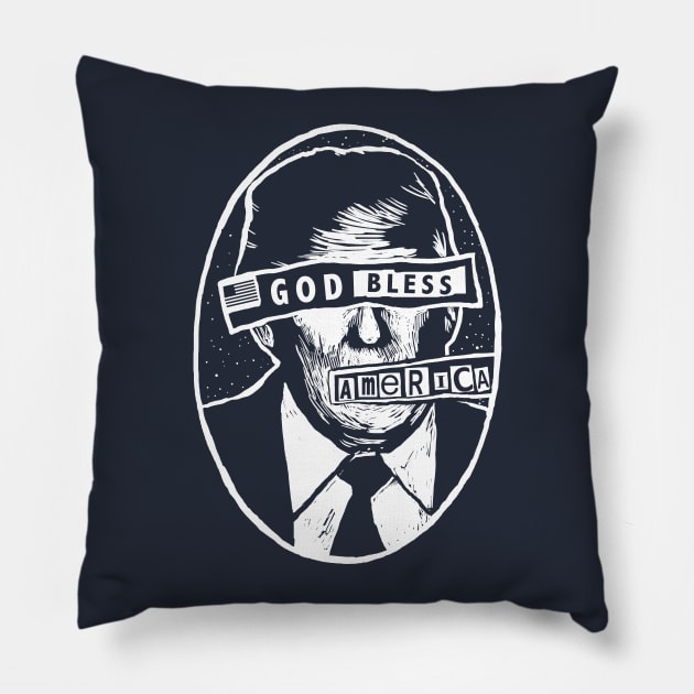 God Bless America Pillow by Pixelmania