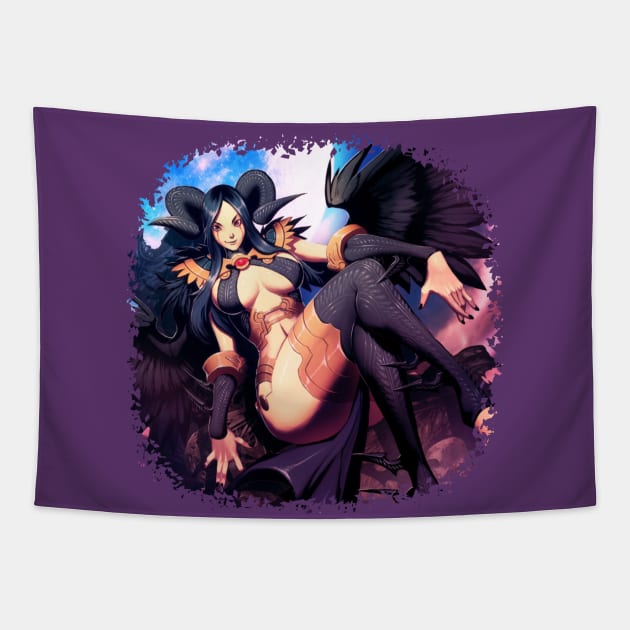 Red Horizon - Nehtali - Alluring Temptress Tapestry by JascoGames