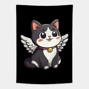 Kawaii Cat Angel Tapestry