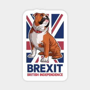 Brexit English Bulldog Union Jack Flag Magnet