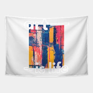 Black and White Art Bold Artist Tapestry