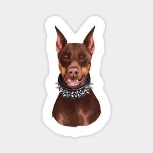 Animal dog bp doberman domestic cute pet Magnet