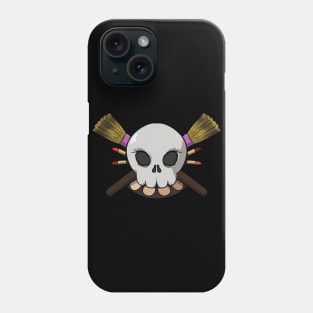 Cosmeticians crew Jolly Roger pirate flag (no caption) Phone Case