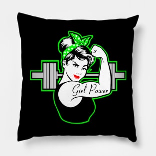 Barbell Babe Pillow