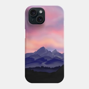 Sunset and Mountains Phone Case