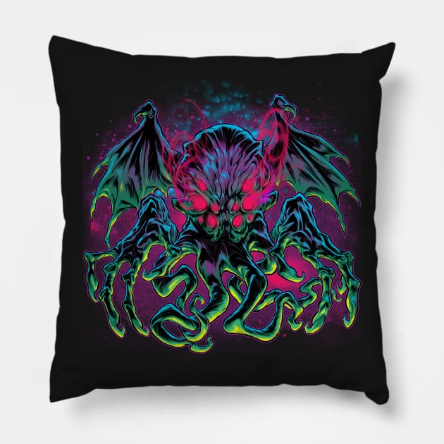 COSMIC HORROR CTHULHU Pillow by beastpop