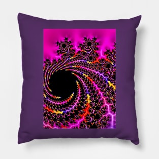 “Fun Fuchsia Fractal” Pillow