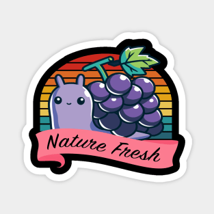 nature fresh grape snail Magnet