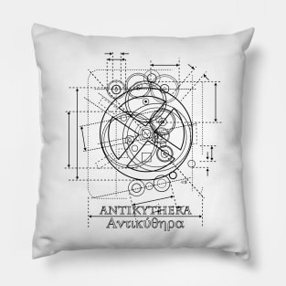 Antikythera Mechanism Drawing Pillow