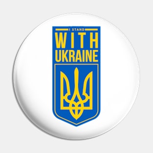 I Stand with Ukraine Pin