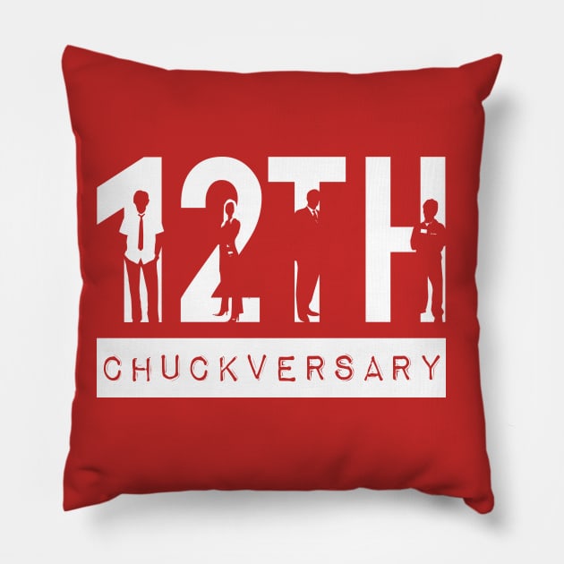 12th Chuckversary Pillow by insidethetardis