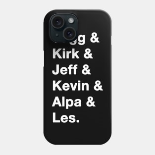 Tropic Thunder Names White Phone Case