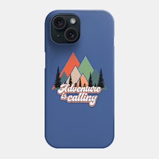 Adventure Is Calling Retro Mountains Alps Phone Case
