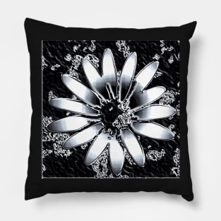 metallic flowers Pillow