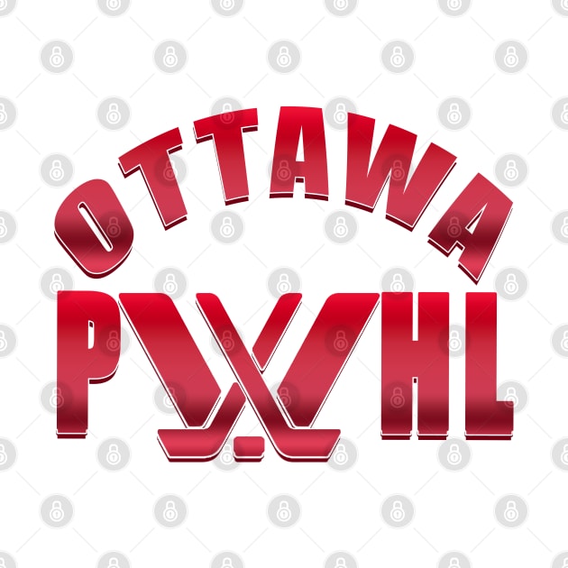 Gradient red ottawa PWHL by thestaroflove