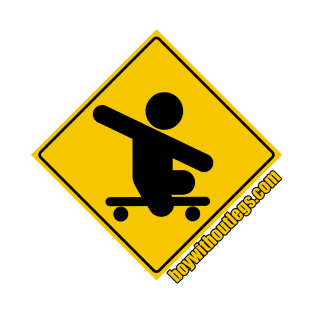 Boy Without Legs skateboard crossing T-Shirt