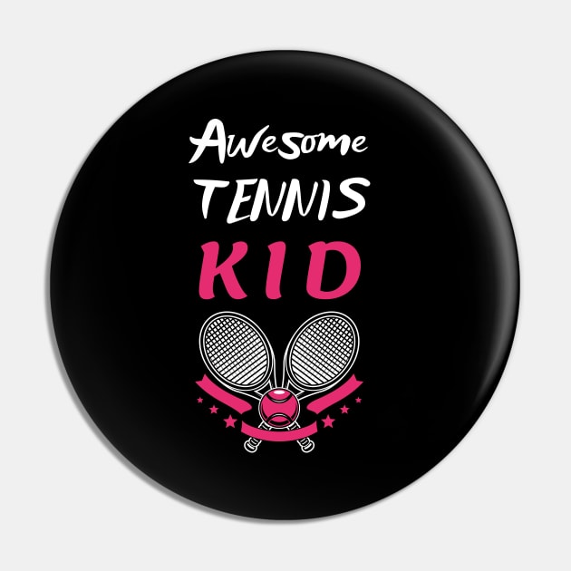 US Open Tennis Kid Racket and Ball Pin by TopTennisMerch