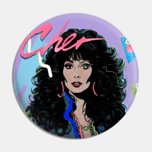 CHER 80S RETRO STYLE Pin