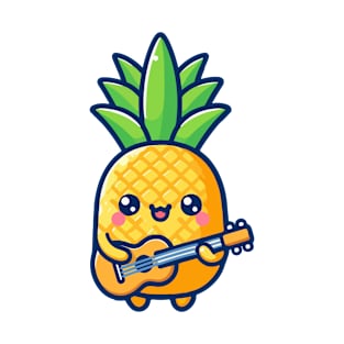 Pinapple Playing Guitar T-Shirt