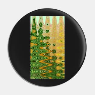 Abstract Christmas Trees II Pin