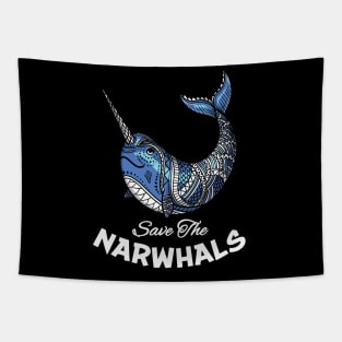 Save The Narwhals Tapestry