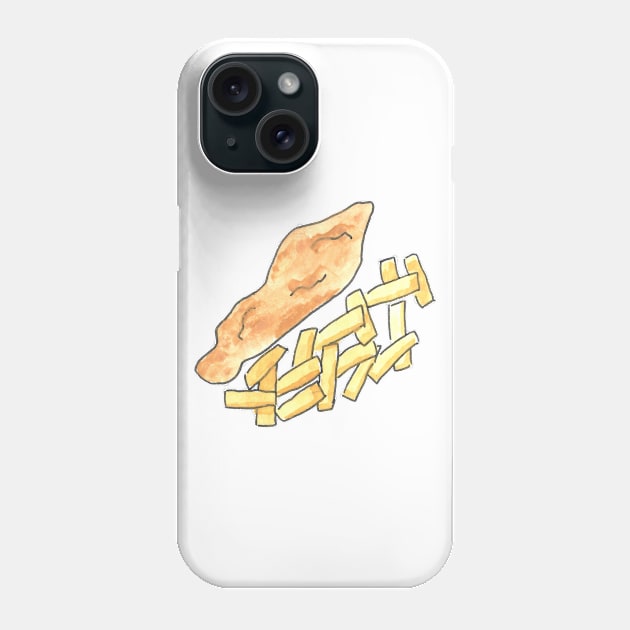 London Icons: Fish and Chips Phone Case by buhloop.icons