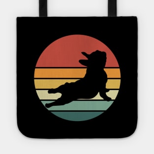 French bulldog yoga, sunset yoga frenchie silhouette Tote