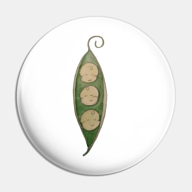 Peas in a Pod Pin by A2Gretchen