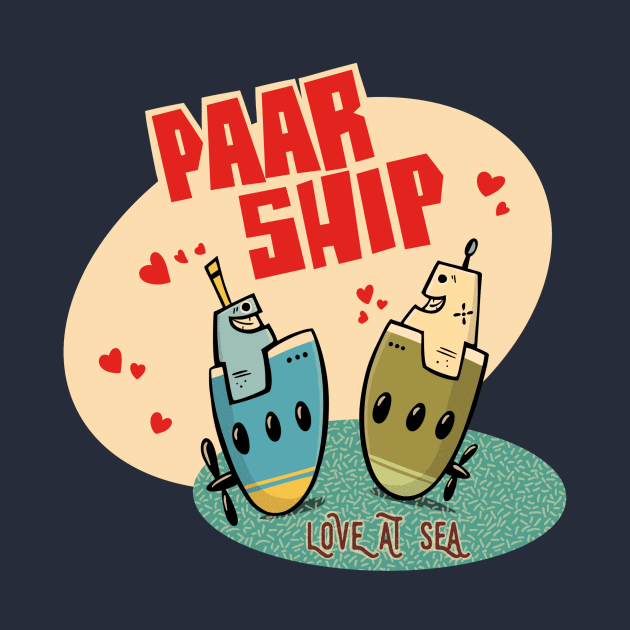 PaarShip - Love at sea by cartoonalarm