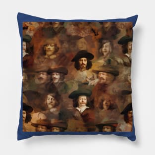 Rembrandt Paintings Mashup Pillow