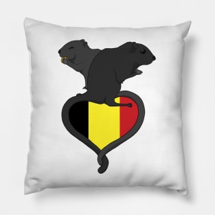 Gerbil Belgium (dark) Pillow