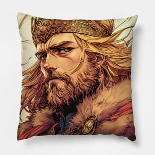 Saga of the Norse: Viking Exploration, Epic Tales, and Anime-Manga Heritage in Vinland Saga Art Pillow