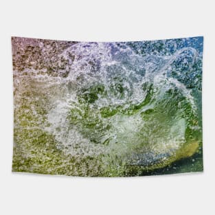 SCENERY 31 - Colorful Splash Of Water Wave Tapestry