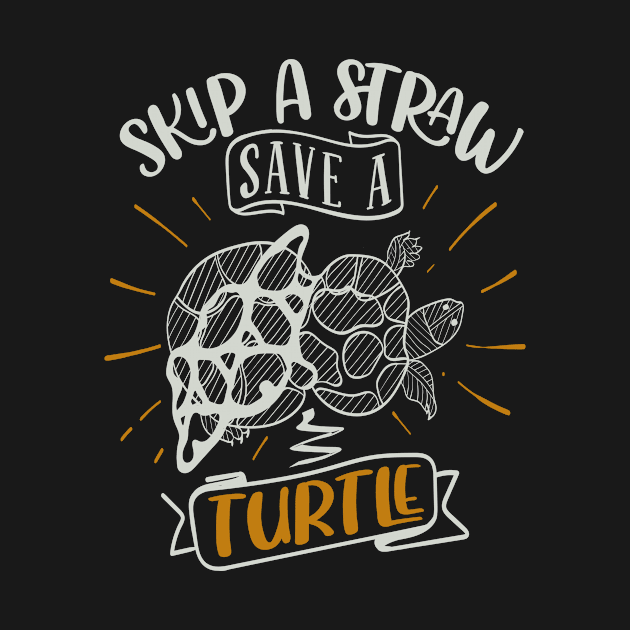 Skip A Straw Save A Turtle by Fox1999